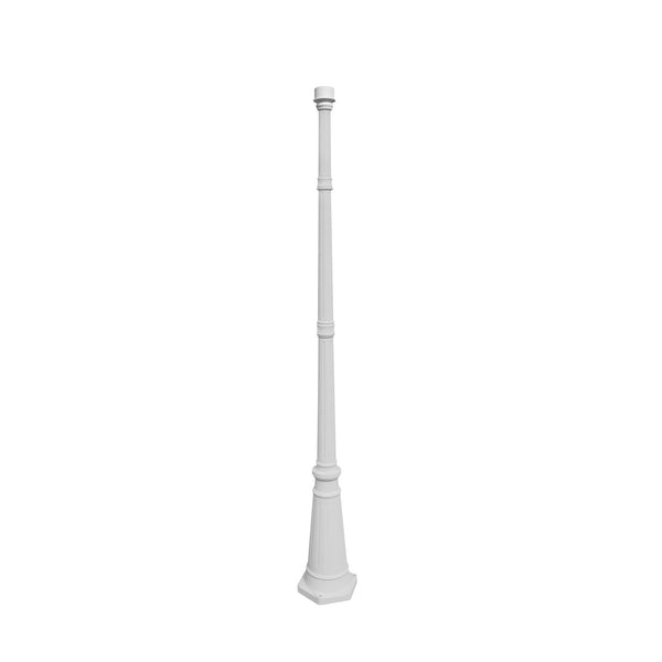GAMA SONIC 6.5 FT White Decorative Post with 3in Fitter Cast Alu –  Nothing But LEDs