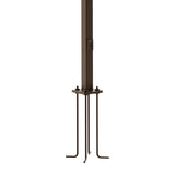 Square Steel Pole | 4"X4" | 20ft | Bronze Housing | W/Base plate & J Bolt - Nothing But LEDs