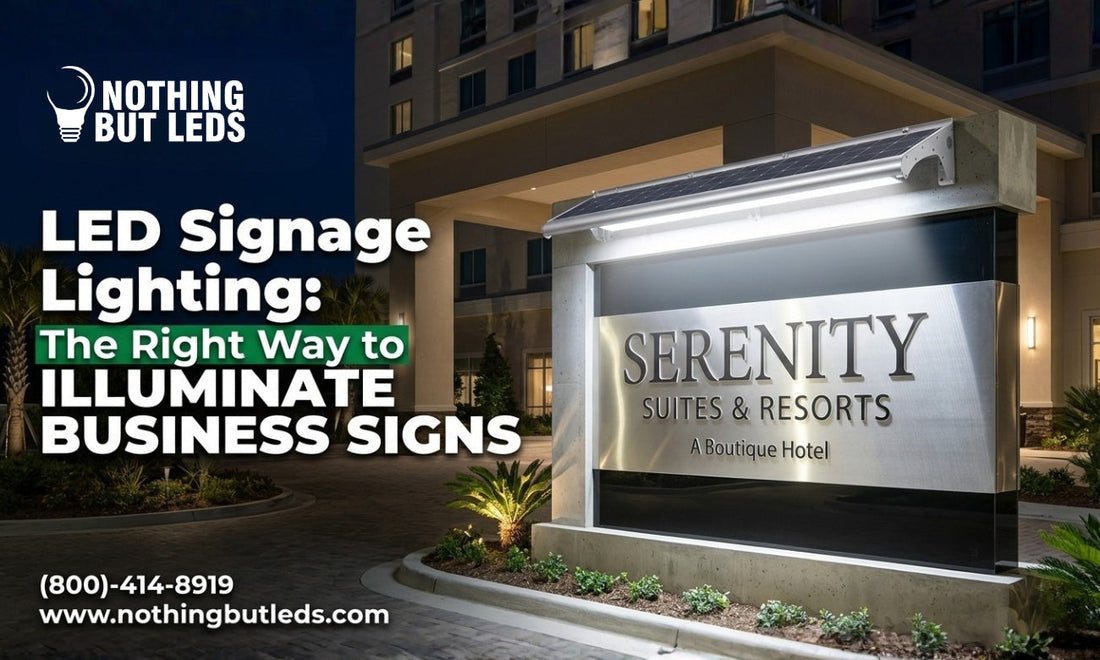 LED Signage Lighting: The Right Way to Illuminate Business Signs