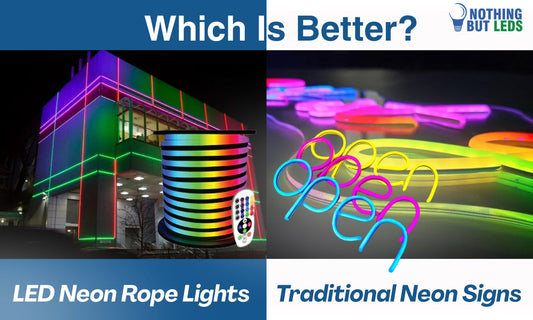 led neon rope light vs traditional neon sign