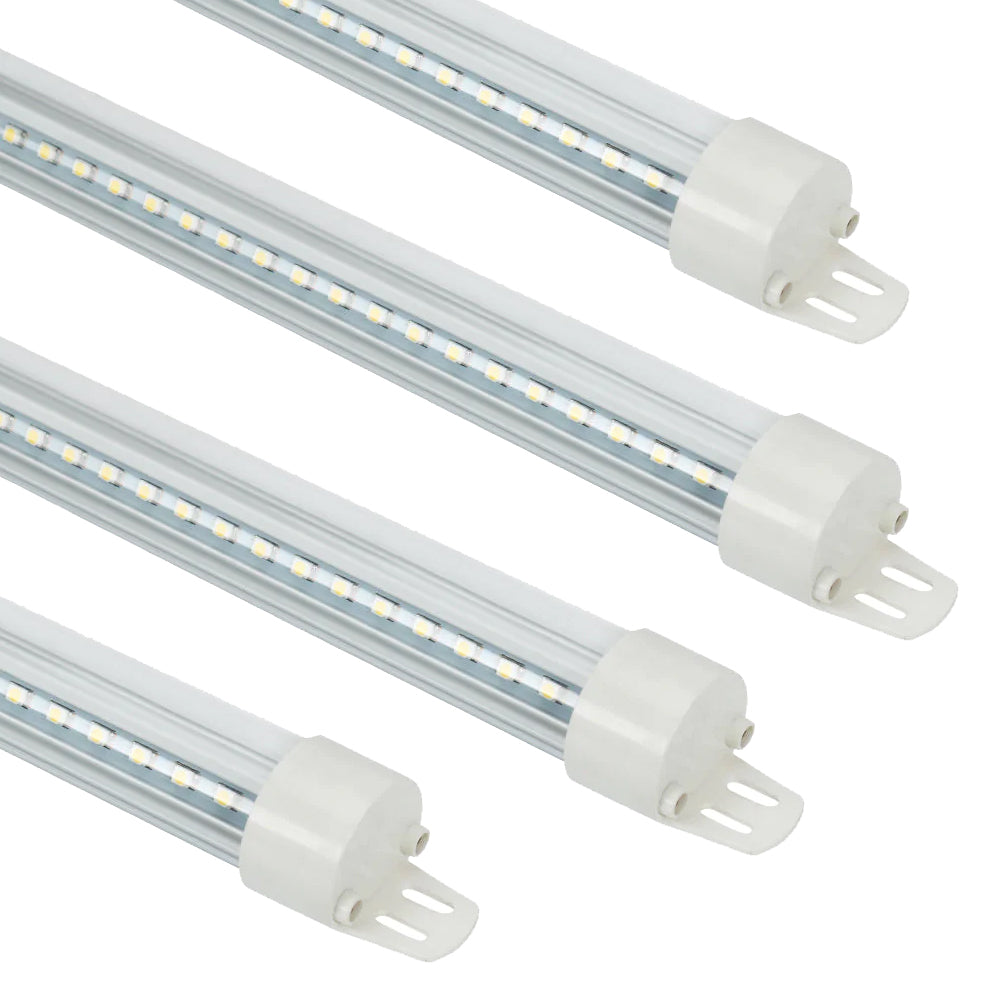 LED Cooler Light | 22 Watt | 2860 Lumens | 5000K | 100V-277V | 5ft | White Housing | UL & DLC Listed | 5 Year Warranty  | Pack of 4 - Nothing But LEDs