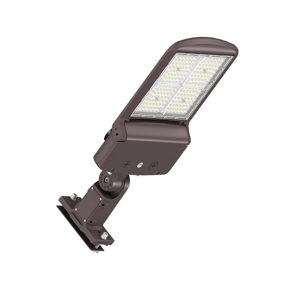 LED Area Light | ADJ Wattage 100W/120W/150W | 25500 Lumens | 5000K | 120V-277V | Universal Bracket | Bronze Housing | IP65 | UL & DLC Listed | 5 Year Warranty - Nothing But LEDs