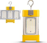 LED Portable Light | Adj Watt 60W/80W/100W | 14500 Lumens | 5000K | 120V | Yellow & Silver Housing | IP65 | UL & DLC Listed | 5 Year Warranty