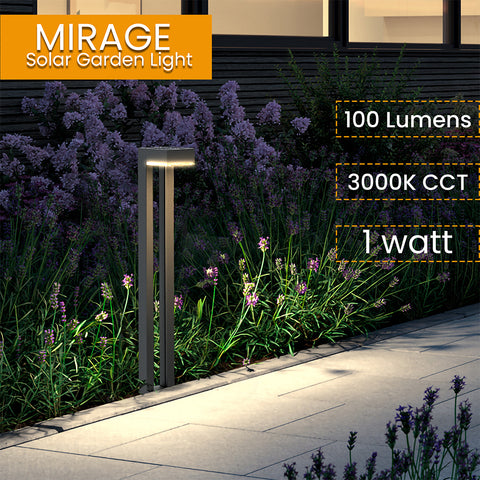 Solar Garden Light | 1 Watt | 100 Lumens | 3000K | IP54