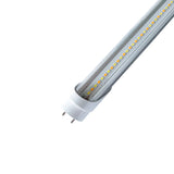 LED T8 Tube | Adj Watt 8W/10W/12W/15W/18W/20W | 2800Lm | Adj CCT 3K/3500K/4K/5K/6K/6500K | 100-277V | 4ft | Clear Lens | Type A+B | Single & Double Ended Power | ETL Listed | 5 Year Warranty