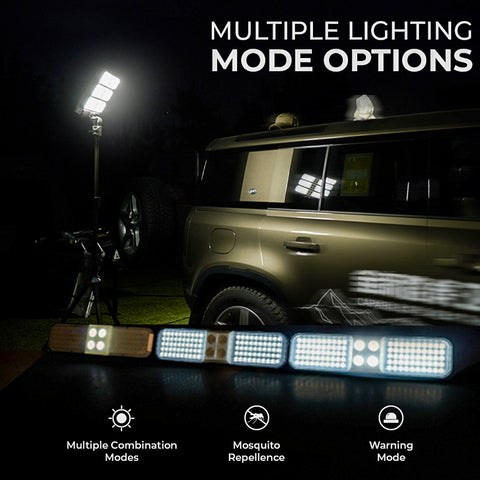 Solar Flexible Tripod Design Light | 27 Watt | 3500 Lumens | Multiple Combination Modes | Flame-retardant ABS