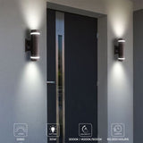 LED Up & Down Wall Pack | 30 Watt | 3360 Lumens | Adj CCT 3000K/ 4000K/ 5000K | 120V-277V | Bronze Housing | IP65 | UL Listed | 5 Year Warranty