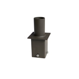 Square Pole Mount | 2-3/8” O.D Tenon | 4” Pole Square Adaptor | Tenon Mount | Bronze Housing