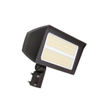 LED Flood Light | Adj Watt 200W/240W/300W | 43500 Lumens | CCT 5000K | 120V-277V | Slip Fitter / Yoke Mount Included | Bronze Housing | IP65 | UL & DLC Listed | 5 Year Warranty