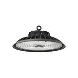 LED UFO High Bay | Adj Watt 200W/240W/300W | 49500 Lumens | Adj CCT 4000K/5000K/5700K | 120-277Vac | Black Housing | IP65 | UL & DLC Listed | 5 Year Warranty