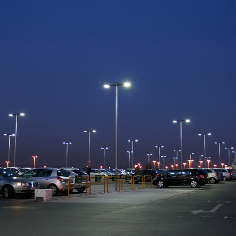 LED Area Light | Adj Watt 300W/350W/400W/450W/500W | 80000Lm | Adj CCT 3000K/4000K/5000K | 120-277V