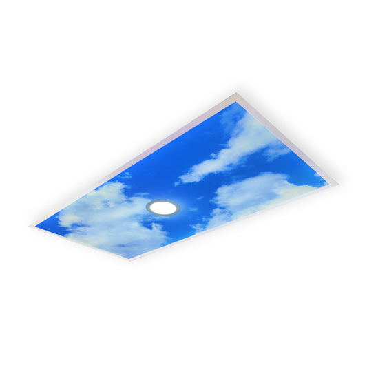 LED Cloud Panel With Downlight | Adj Watt 30W/40W/50W/60W/72W | Adj CCT 3000K/3500K/4000K/5000K/6500K | 100-277V | Pack of 2