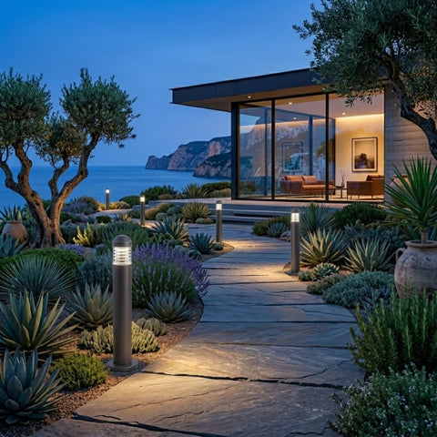LED Bollard | Adj Watt 14W/19W/24W | 1680 Lumens | Adj CCT 3000K/4000K/5000K | 120-277Vac