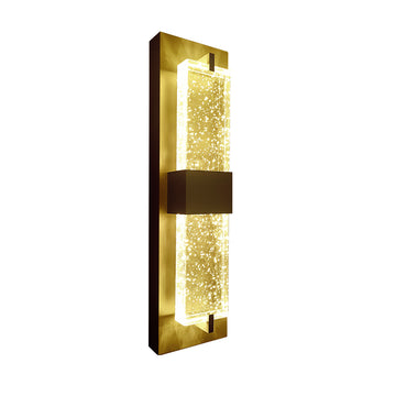 LED Crystal Wall Sconce | 20 Watt | 800 Lumens | Adj CCT 2700K-3000K-3500K-4000K-5000K | 120V