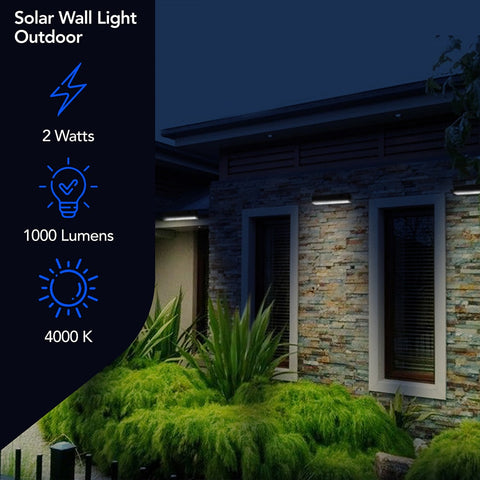 Solar Wall Pack | 1.5 Watt | 1000 Lumens | 4000K | IP44