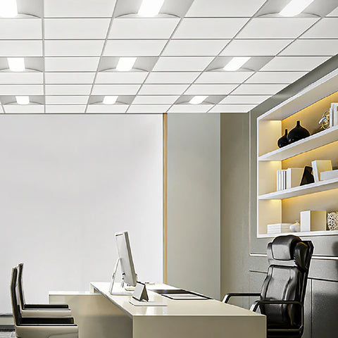 LED Center Basket Troffer | Adj Watt 20W/25W/30W/35W/40W | 5200 Lumens | Adj CCT 3K/3500K/4K/5K/6500K | 100-277V