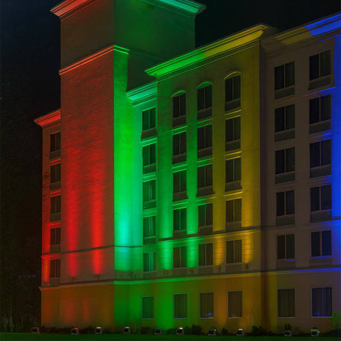 RGBW LED Architectural Flood Light | 75 Watt | 120-277V | Built in Bluetooth with Tuya App