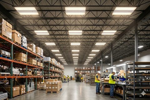 LED Linear High Bay | Adj Watt 110W-130W-160W | 24974 Lumens | Adj CCT 3500K-4000K-5000K | 120-347Vac