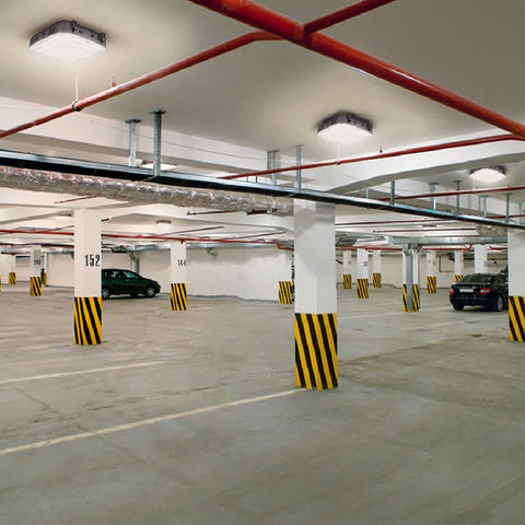 LED Parking Garage Light | Adj Watt 20W/40W/60W/70W/80W | 12000 Lumens | Adj CCT 3000K/4000K/5000K | 120-277V