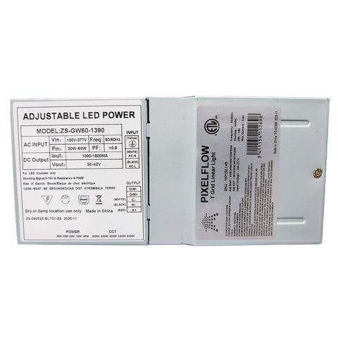 T Grid Linear Light | 15 Watt | 1950 Lumens | Adj CCT 3000K/3500K/4000K/5000K/6500K | 100 – 277V