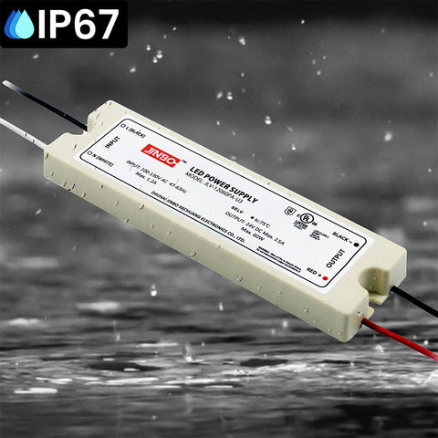 LED Power Supply | 60 Watt | 24 Volt DC | IP67 | JLV-24060PA-U3 | UL Listed | 3 Year Warranty