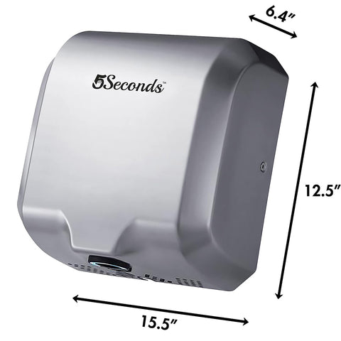 Commercial Electric Hand Dryers for Bathrooms with 1800W, Stainless Steel with Hepa Filter, Touch Free Sensor - Chrome