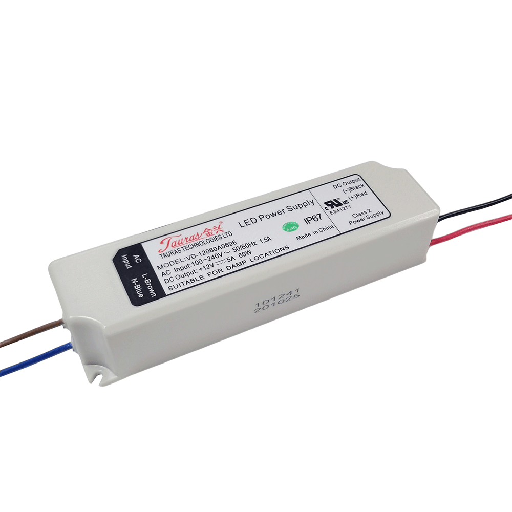 LED Power Supply | 60 Watt | 12 Volt DC | IP67 | VD-12060A0696 | UL Listed | 3 Year Warranty - Nothing But LEDs