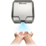 Commercial Electric Hand Dryers for Bathrooms with 1800W, Stainless Steel with Hepa Filter, Touch Free Sensor - Chrome