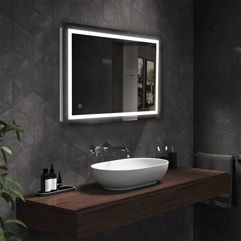 LED Bathroom Lighted Mirror | 74.4 Watt | 4290 Lumens | Adjustable CCT 3000K-4000K-5000K-6000K | 100V-120V | 36" X 48" | On/Off Touch Sensor | ETL Listed | 5 Year Warranty - Nothing But LEDs