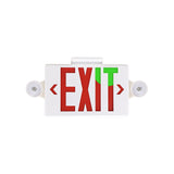 LED Dual Head Exit & Safety Sign | 2 x 2 Watt | Switchable Color Lens | Red & Green | 5000K | 120-277Vac | 3.6V 1000mAH Battery | UL Listed | 2 Year Warranty