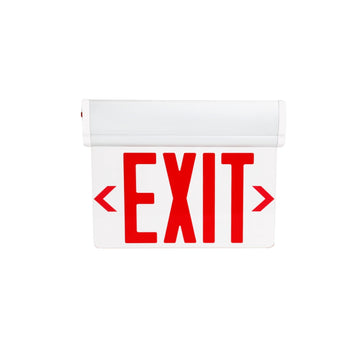 LED Edge Lit Exit Sign | 1 Watt | Red | 120-277V