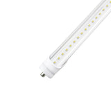 LED T8 Tube | 60 Watt | 7800 Lumens | 6500K | 100V-277V | 8ft | Clear Lens | Double Ended Power | ETL Listed | 5 Year Warranty | Pack of 20