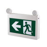 LED Running Man Combo Safety Exit Sign | 4W | 6000-7000K | Green | 120-347V | 3.6V 1000mAh Ni-Cd Battery | Single & Double Face | UL Listed | Pack of 2 - Nothing But LEDs