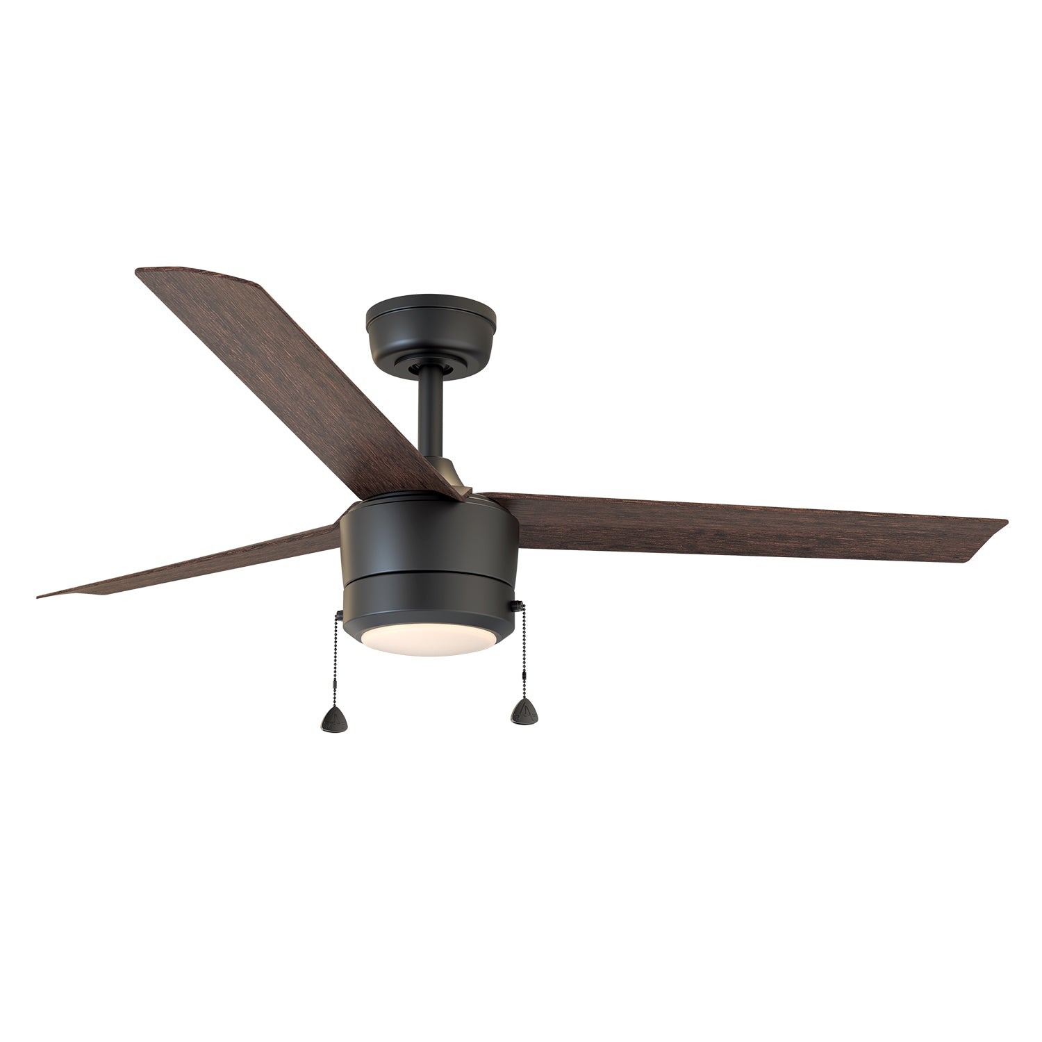 Indoor Fan | TRITOUR 52" | 18W LED | Adjustable CCT | Downrod Mount | Dark Wood - Nothing But LEDs