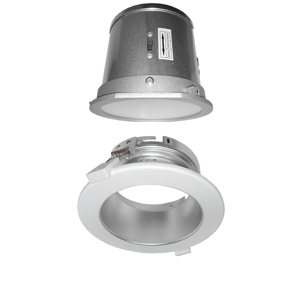 LED Commercial Downlight | 20 Watt | Up to 2171 Lumens | Adjustable CCT 3000K-4000K-5000K | 100V-277V | With 4in Trim | UL & ES Listed | 5 Year Warranty - Nothing But LEDs
