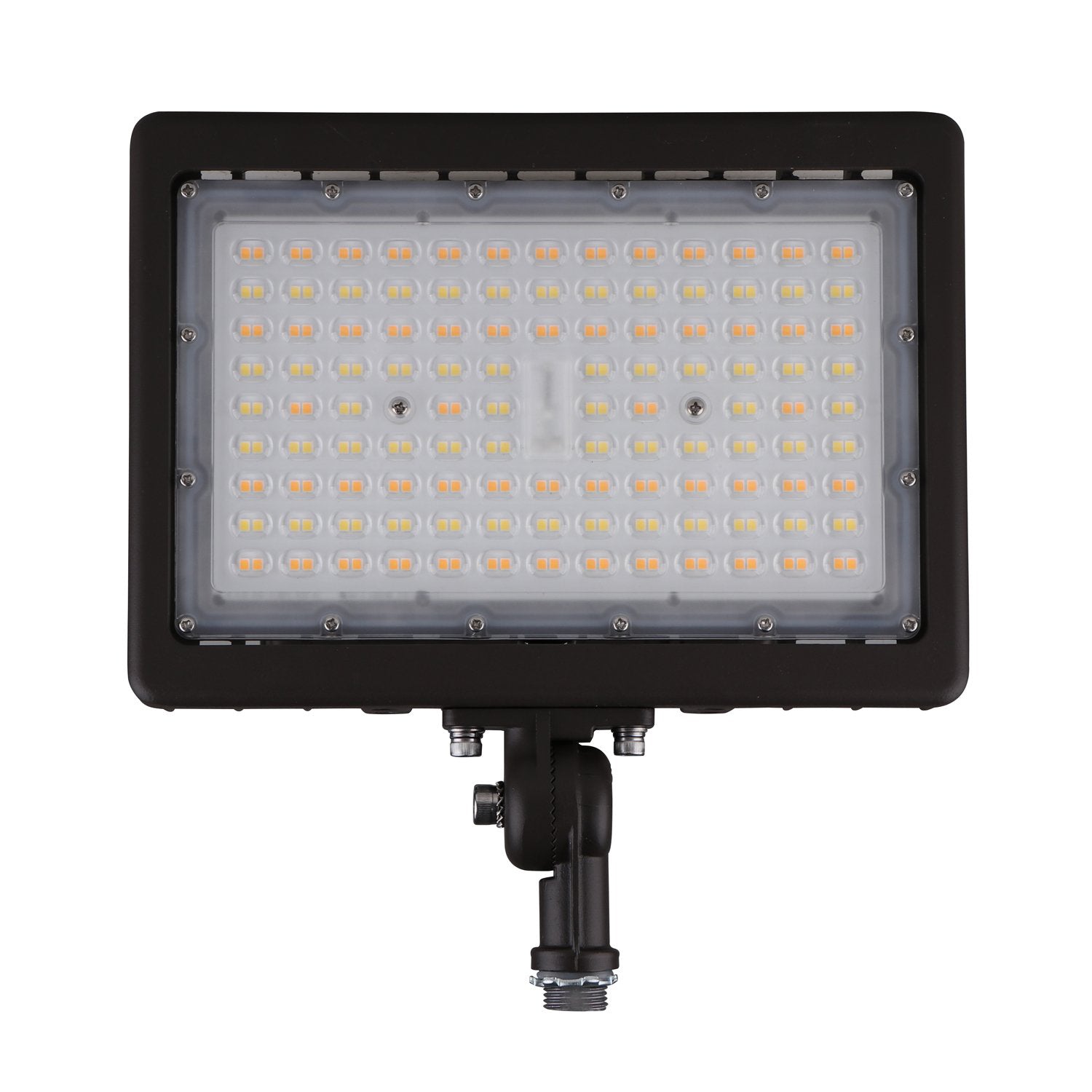 LED Flood Light | 90 Watt | 11321 Lumens | Adjustable CCT 3000K-4000K-5000K | 120V-277V | Knuckle Mount | Bronze Housing | IP65 | UL & DLC Listed | 5 Year Warranty - Nothing But LEDs