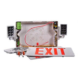 LED Exit & Emergency Light Combo | 1.3W | Red | 120-277V | 3.6V Ni-MH Battery | Single & Double Face | UL Listed | 3 Year Warranty | Pack of 2 - Nothing But LEDs