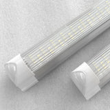 LED Linkable Integrated Tube Light Yonah Series | 8ft | 60Watt | 8400Lumens | 6500K | Striped Lens | Pack of 4 - nothingbutleds.com