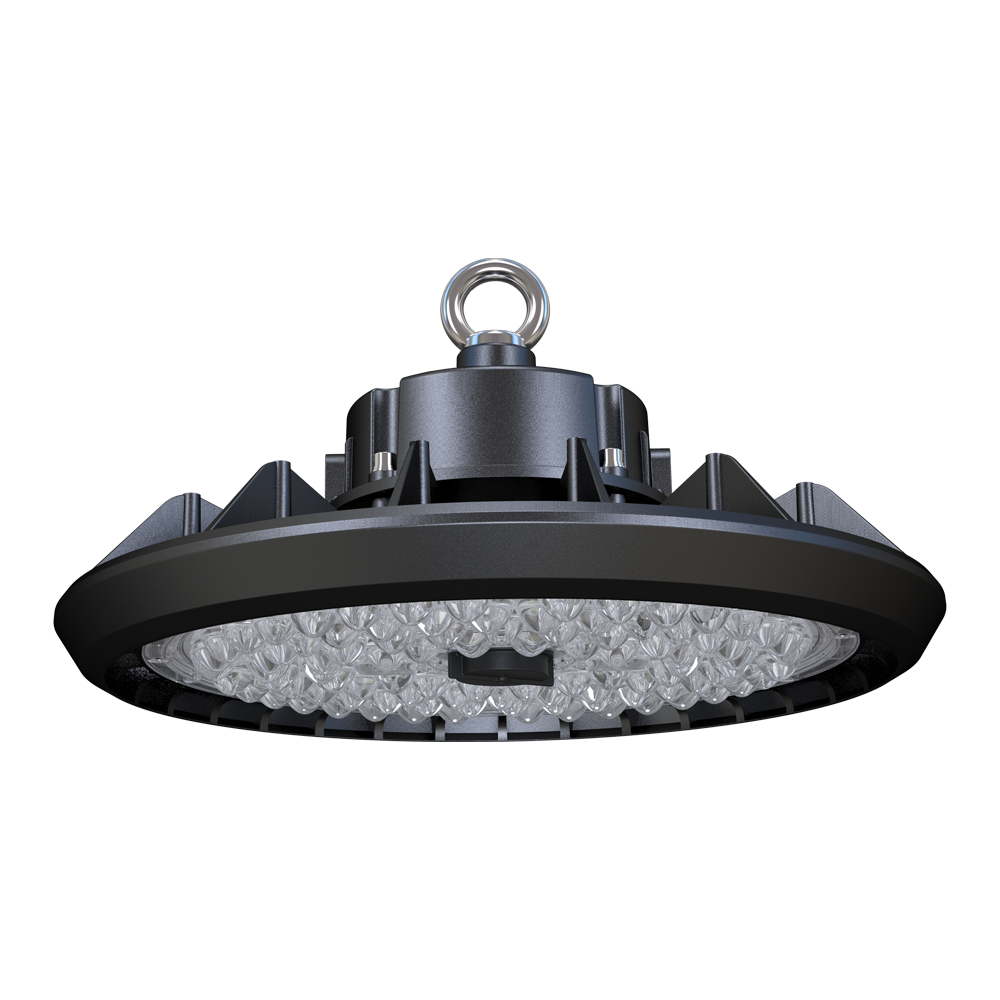 LED UFO Fixture | 150 Watt | 25500 Lumens | 5000K | 100V-277V | Bubble | Black Housing | IP65 | UL & DLC Listed | 5 Year Warranty - Nothing But LEDs