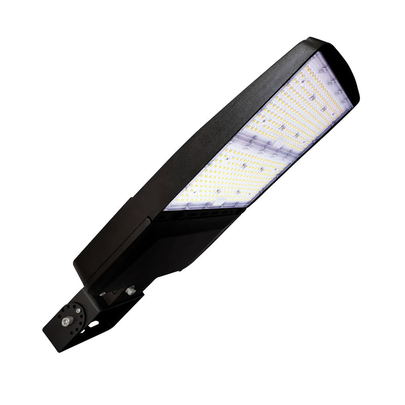 LED Area Light | Adj Wattage 240W/260W/280W/310W | 47430 Lumens | 5000K | 120V-277V | Yoke Mount | Black Housing | IP65 | UL & DLC Listed | 5 Year Warranty - Nothing But LEDs