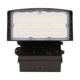 LED Adjustable Wall Pack | Adj Watt 60W/80W/100W | 13500 Lumens | Adj CCT 3000K/4000K/5000K | 120V-277V | Bronze Housing | IP65 | UL & DLC Listed | 5 Year Warranty - Nothing But LEDs