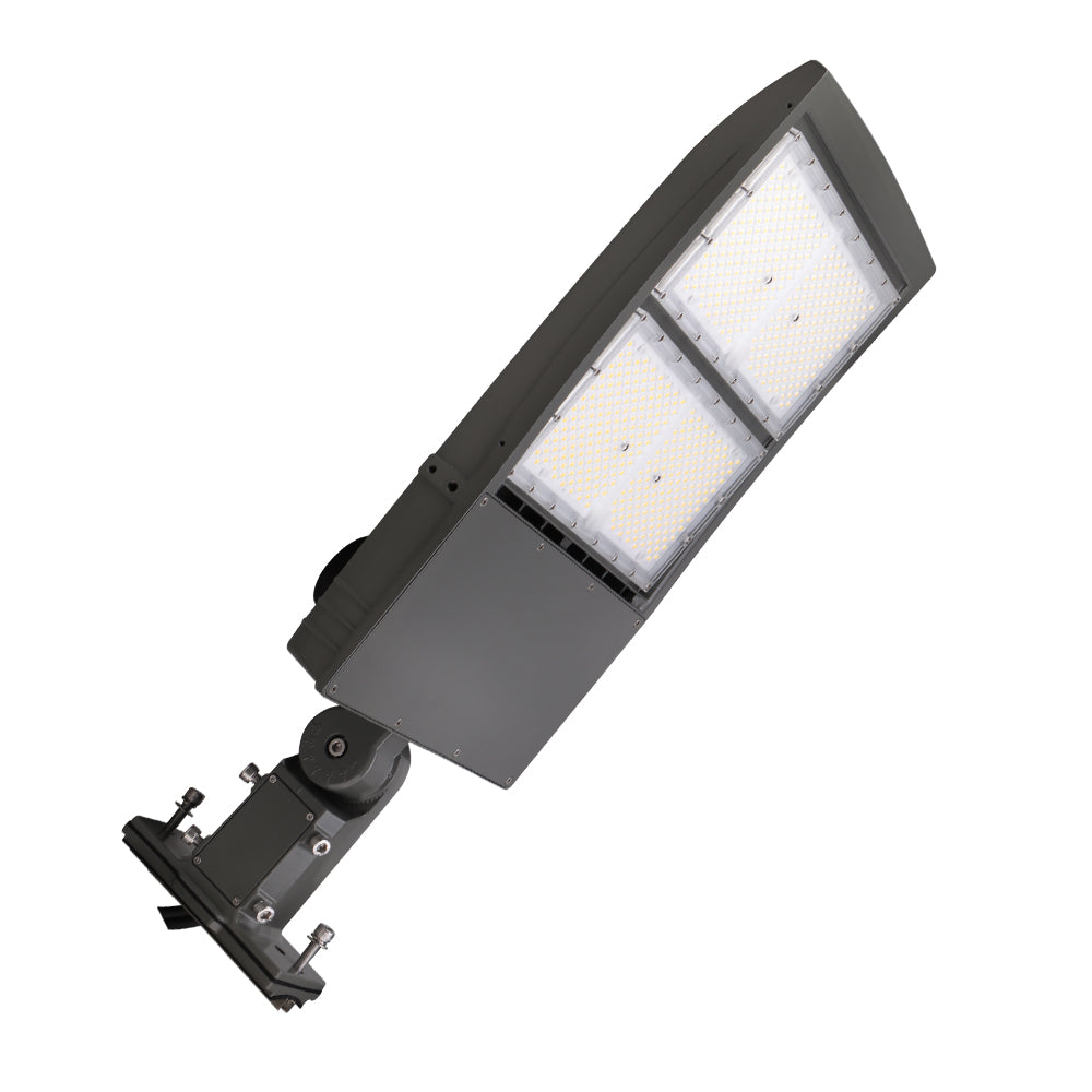 LED Area Light | 300 Watt | 48000 Lumens | 5000K | 120V-277V | Universal Bracket | Grey Housing | IP65 | UL & DLC Listed | 5 Year Warranty - Nothing But LEDs