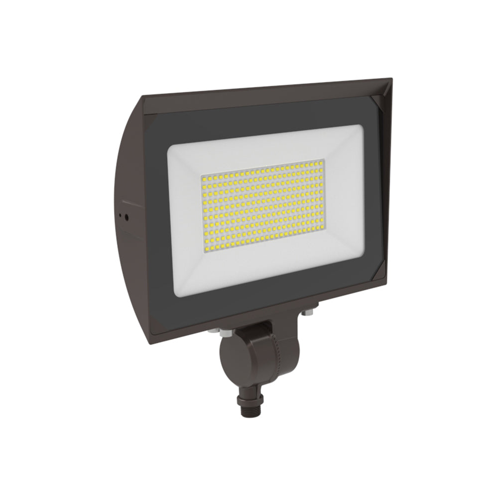 LED Flood Light | 100 Watt | 1100 Lumens | 5000K | 120V | Knuckle Mount | DOB | Bronze Housing | IP65 | UL & DLC Listed | 3 Year Warranty - Nothing But LEDs