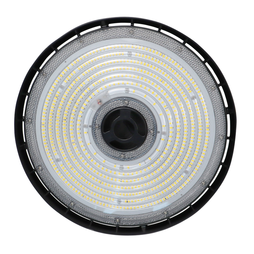 LED UFO Fixture | Adj Watt 100W/120W/150W | 22500 Lumens | 5000K | 120V-277V | Black Housing | IP65 | UL & DLC Listed | 5 Year Warranty - Nothing But LEDs