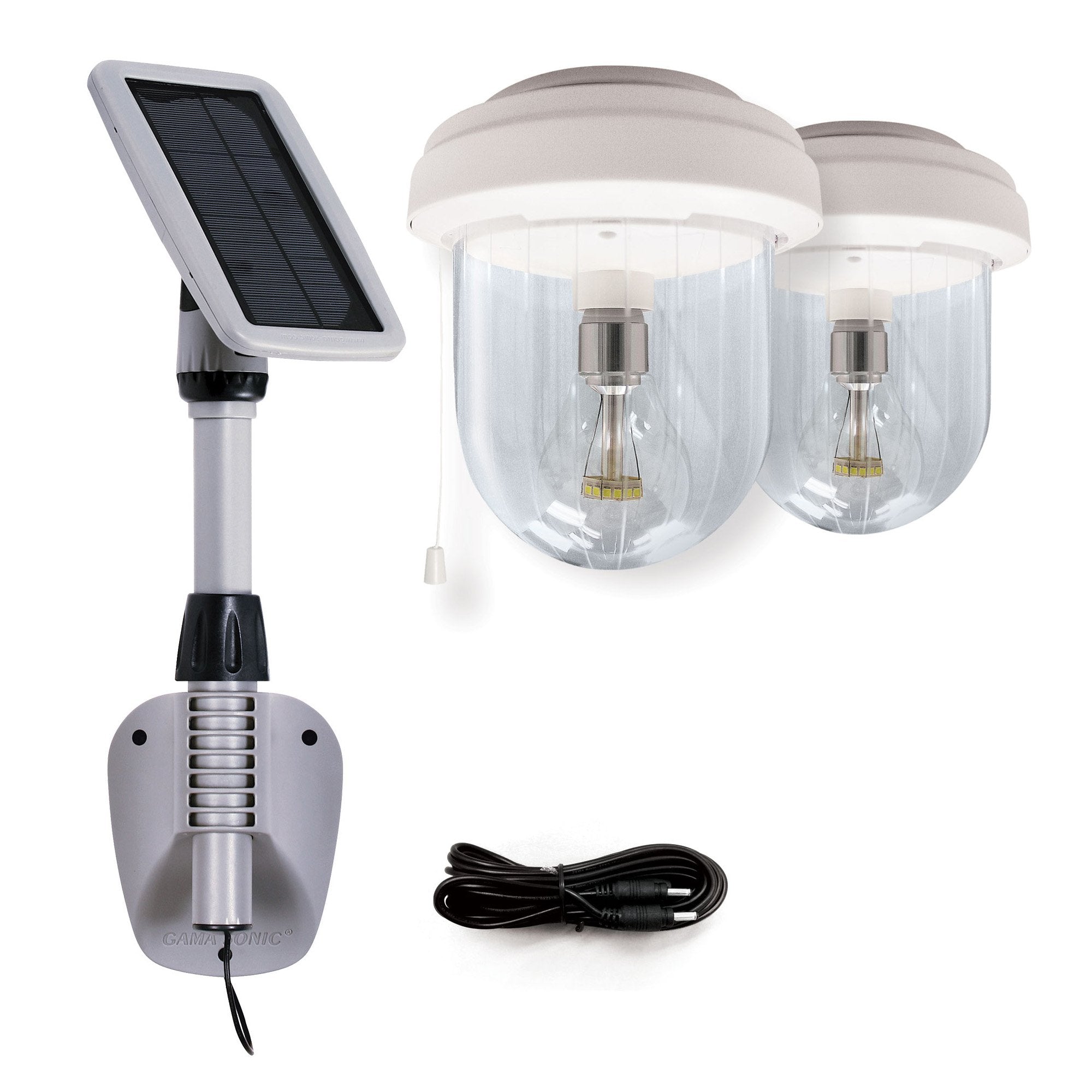 GAMA SONIC Light My Shed IV w/ lights included w/ GS Solar Light –  Nothing But LEDs