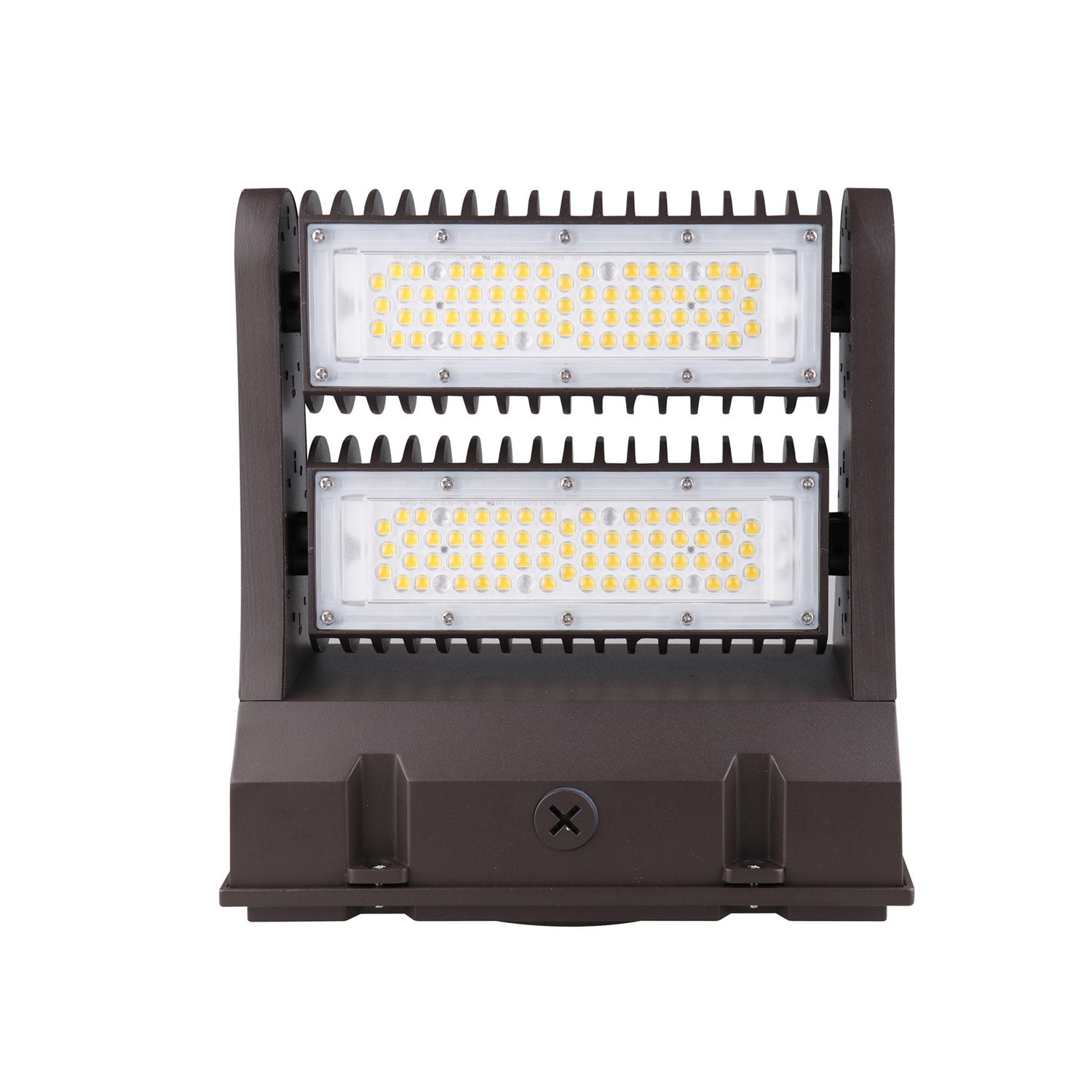 LED Rotatable Wall Pack | Adj Watt 120W/100W/80W | 16527 Lumens | 5000K | 100V-277V | Bronze Housing | IP65 | UL & DLC Listed | 5 Year Warranty - Nothing But LEDs