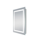 LED Bathroom Lighted Mirror | 24" X 32" | 49.6Watt | 2700Lm | Adjustable CCT 3K-4K-5K-6K | On/Off Touch Switch | Auto Defogger | ETL Listed | Inner Window Style | Led Vanity Mirror | 5 Years Warranty - nothingbutleds.com