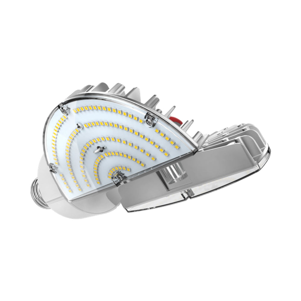 Keystone | LED HID Replacement Lamp | 100 Watt | 13400 Lumens | 4000K | 120–277V | EX39 Base | Multi Angle Adjustable Design | Direct Drive | UL, DLC Listed & ROHS Compliant | 5 Year Warranty - Nothing But LEDs