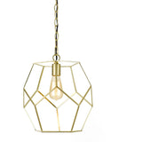 Pendant | Bellini | 160W Bulb | Metal wire shade | Brushed Gold Finish