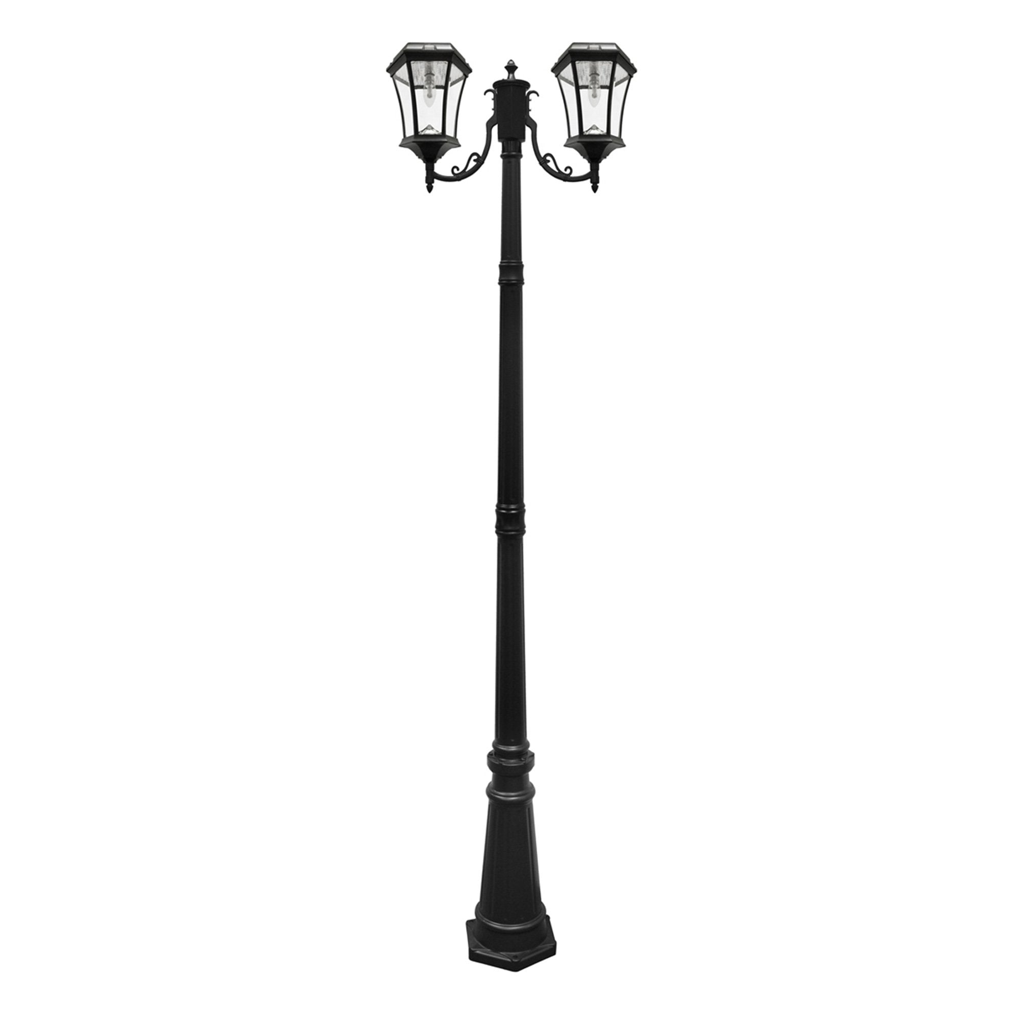 GAMA SONIC Victorian Bulb Solar Lamp Post w/GS Solar Light Bulb Do –  Nothing But LEDs